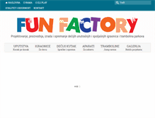 Tablet Screenshot of funfactorystudio.com